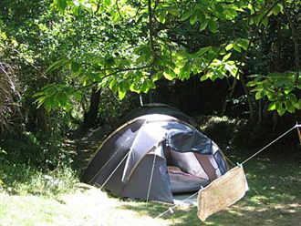 Plekje op de camping van Lo Closo