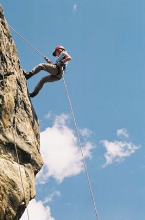 abseilen in de Pyreneeen