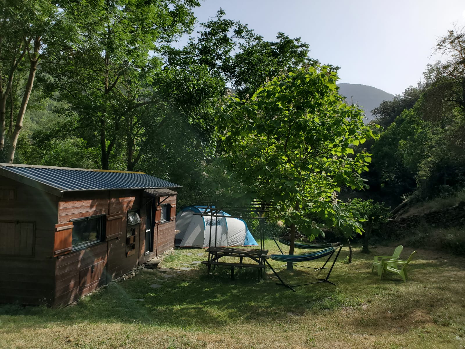 Caravan buiten